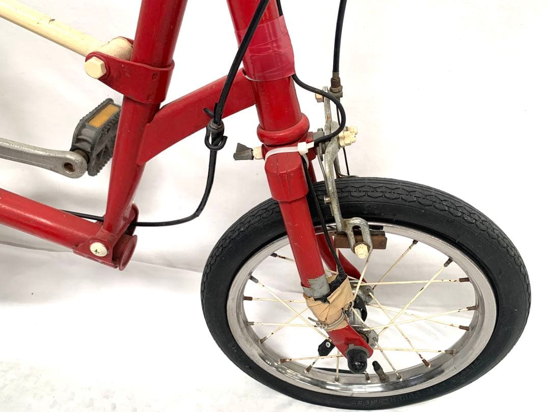 【現状品】送料無料ベルトドライブ折り畳み自転車 ミニベロ 小径車 14インチ