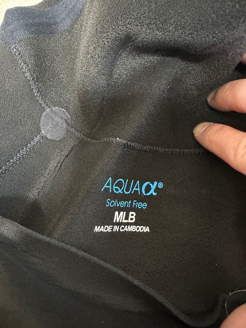 FELLOW ブラック フルスーツ セミドライスーツ フロントジップ