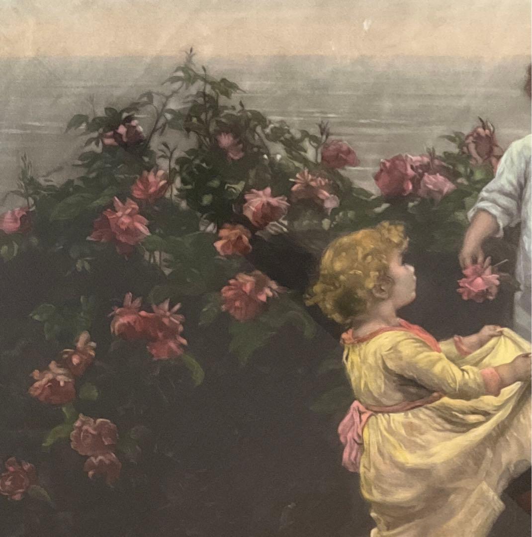 絵画、額縁、フレデリック・モーガン、英国、油彩画家、アンティーク、美術品、複製画