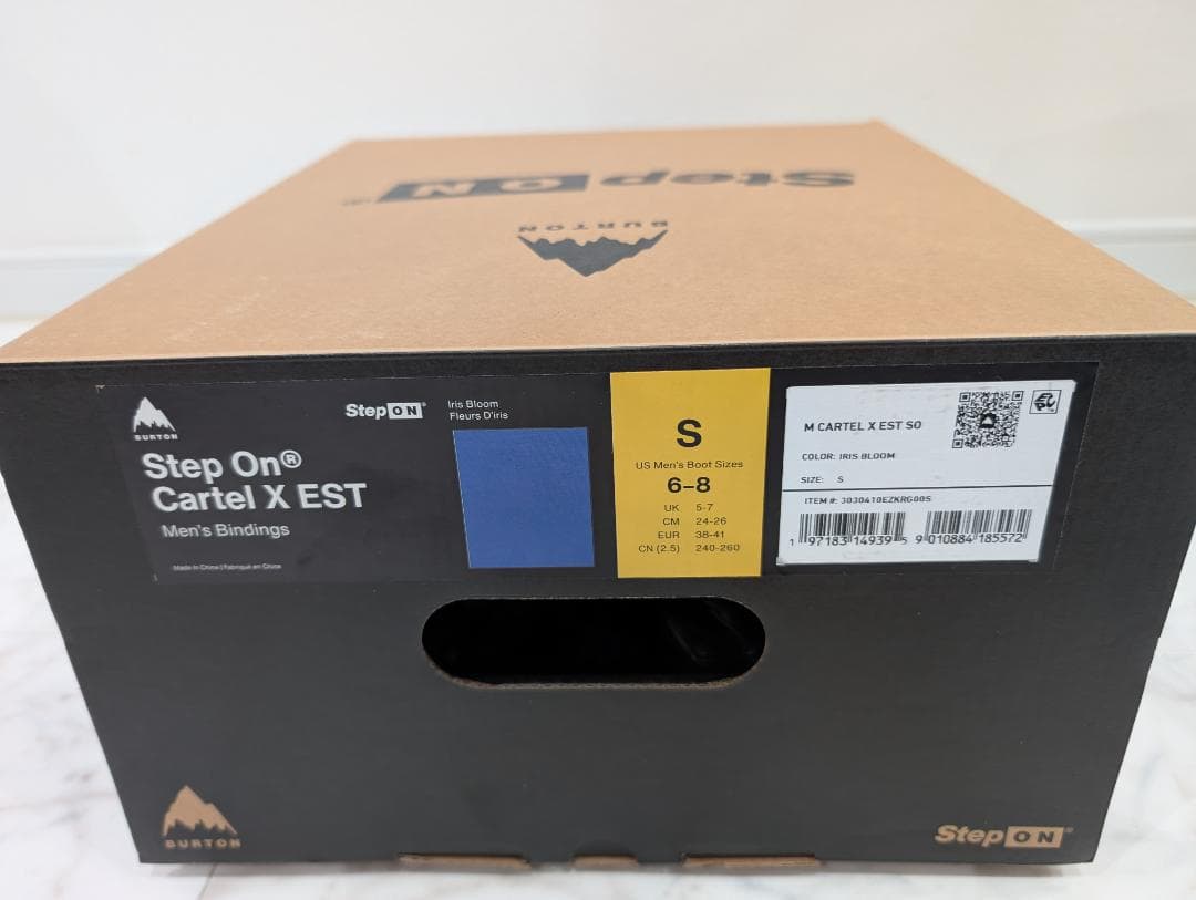 最新版　Burton STEP ON Cartel X EST ビンディング S