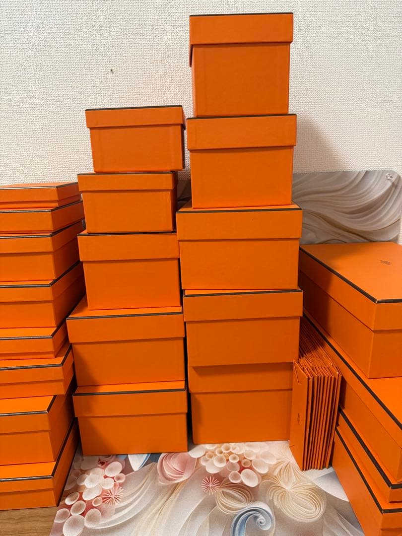 エルメス　空箱　ギフトボックス　オレンジタワー　HERMESタワー　35点以上