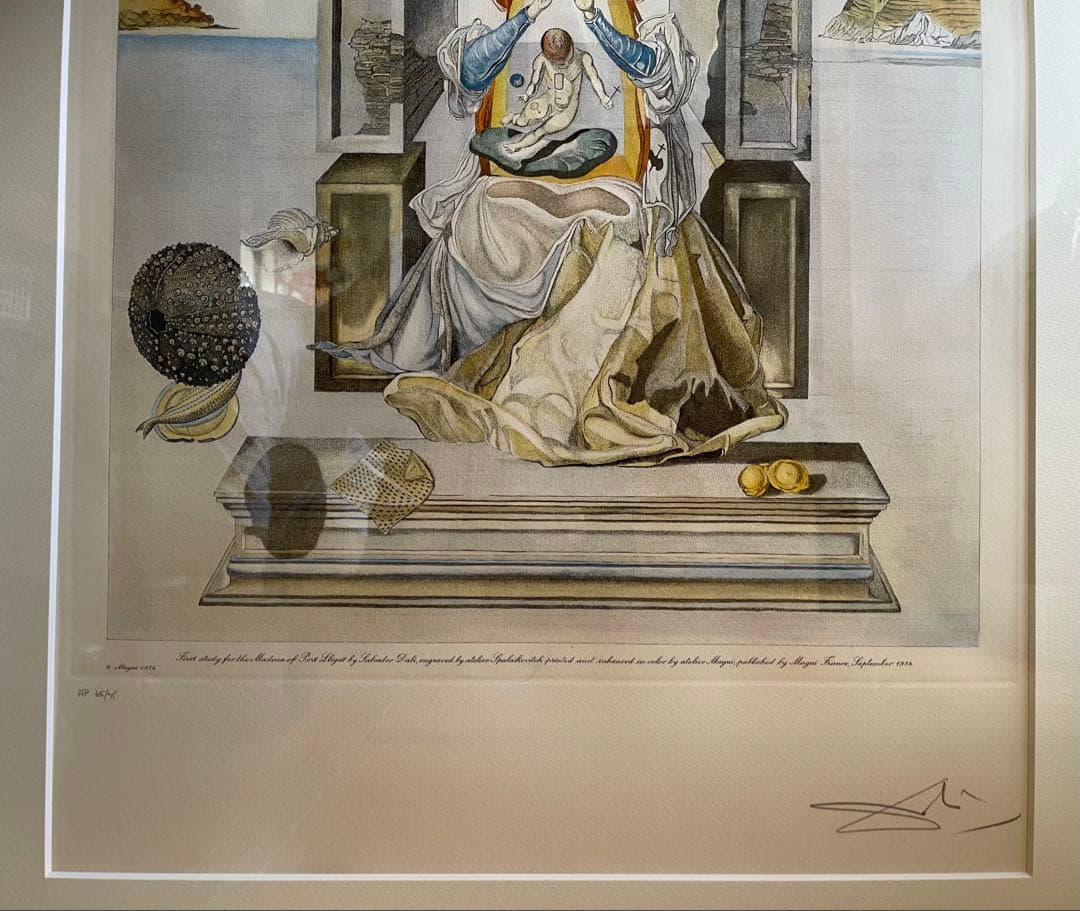 サルバドール・ダリ　「ポート・リガットの聖母」リトグラフ　AP 65/75