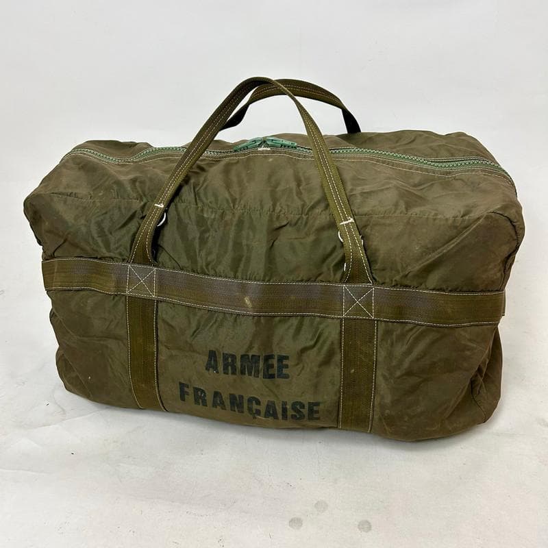 【希少】フランス軍 AERAZUR パラシュートバッグ 65L 樹脂製ジッパー