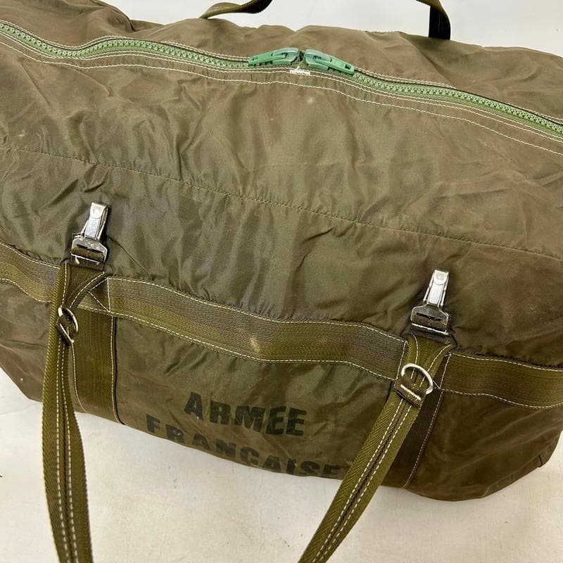 【希少】フランス軍 AERAZUR パラシュートバッグ 65L 樹脂製ジッパー