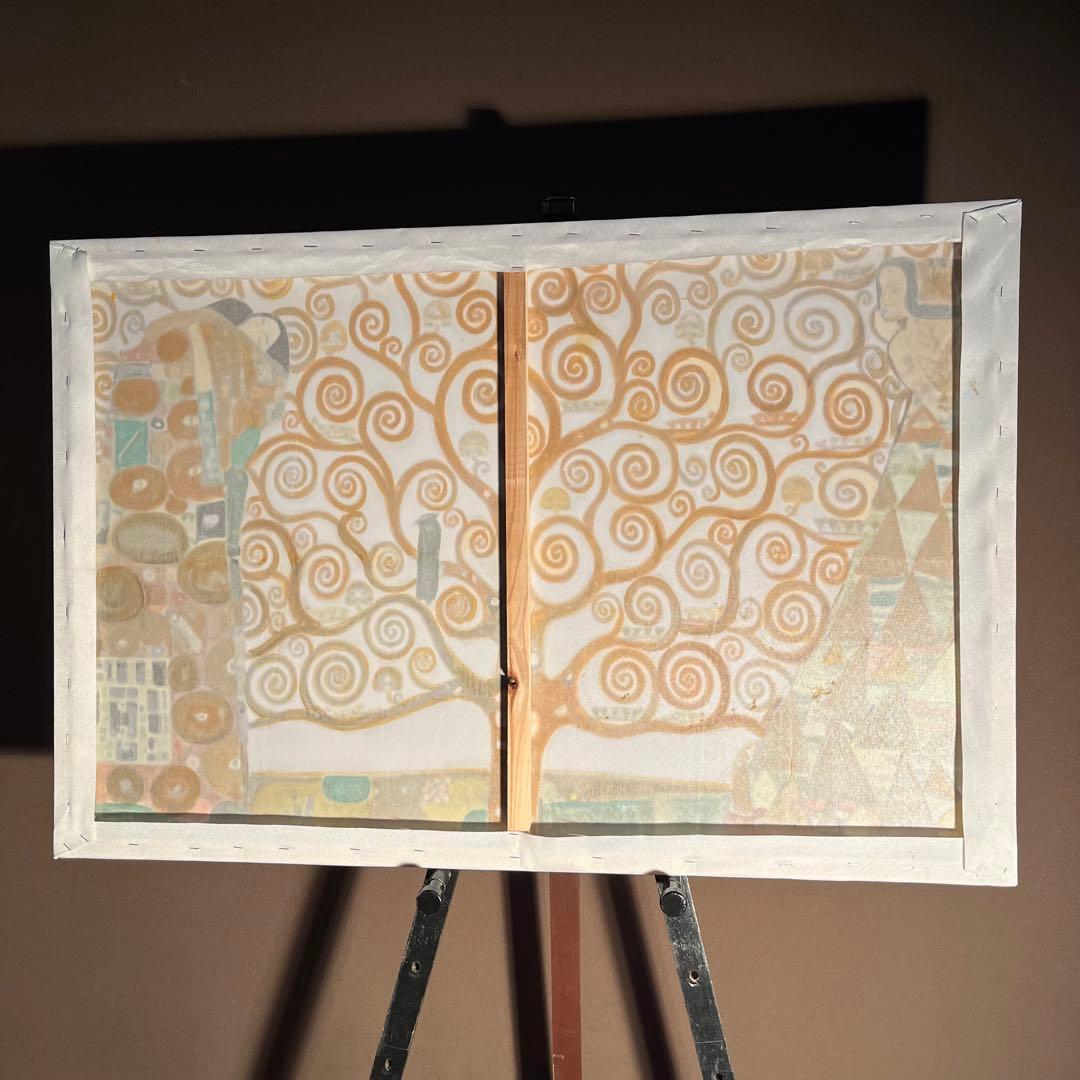 ★B級品★手書き油絵 クリムト 生命の木 特大 インテリア 絵画