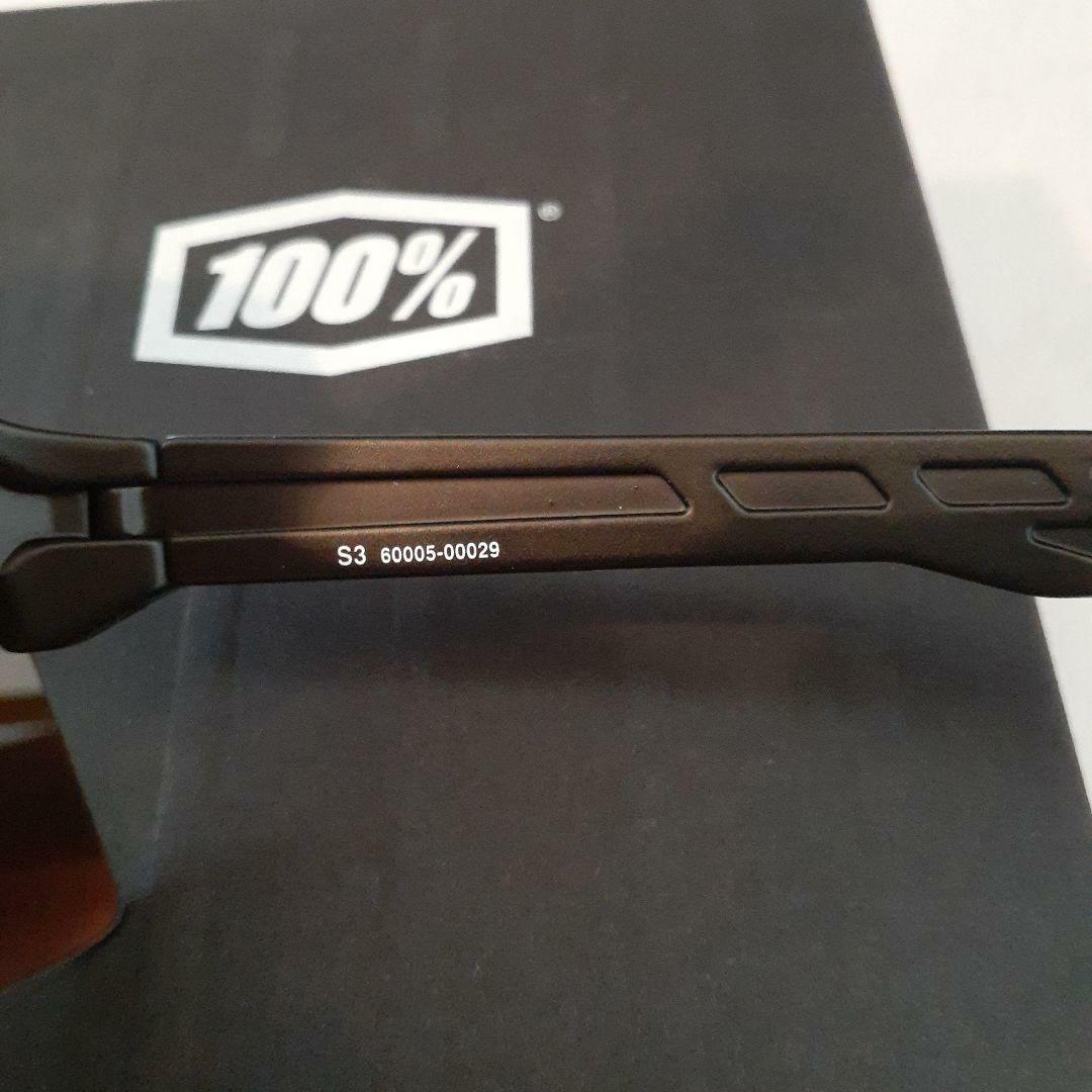100% S3 ブラック ブロンズ ワンハンドレッド サングラス
