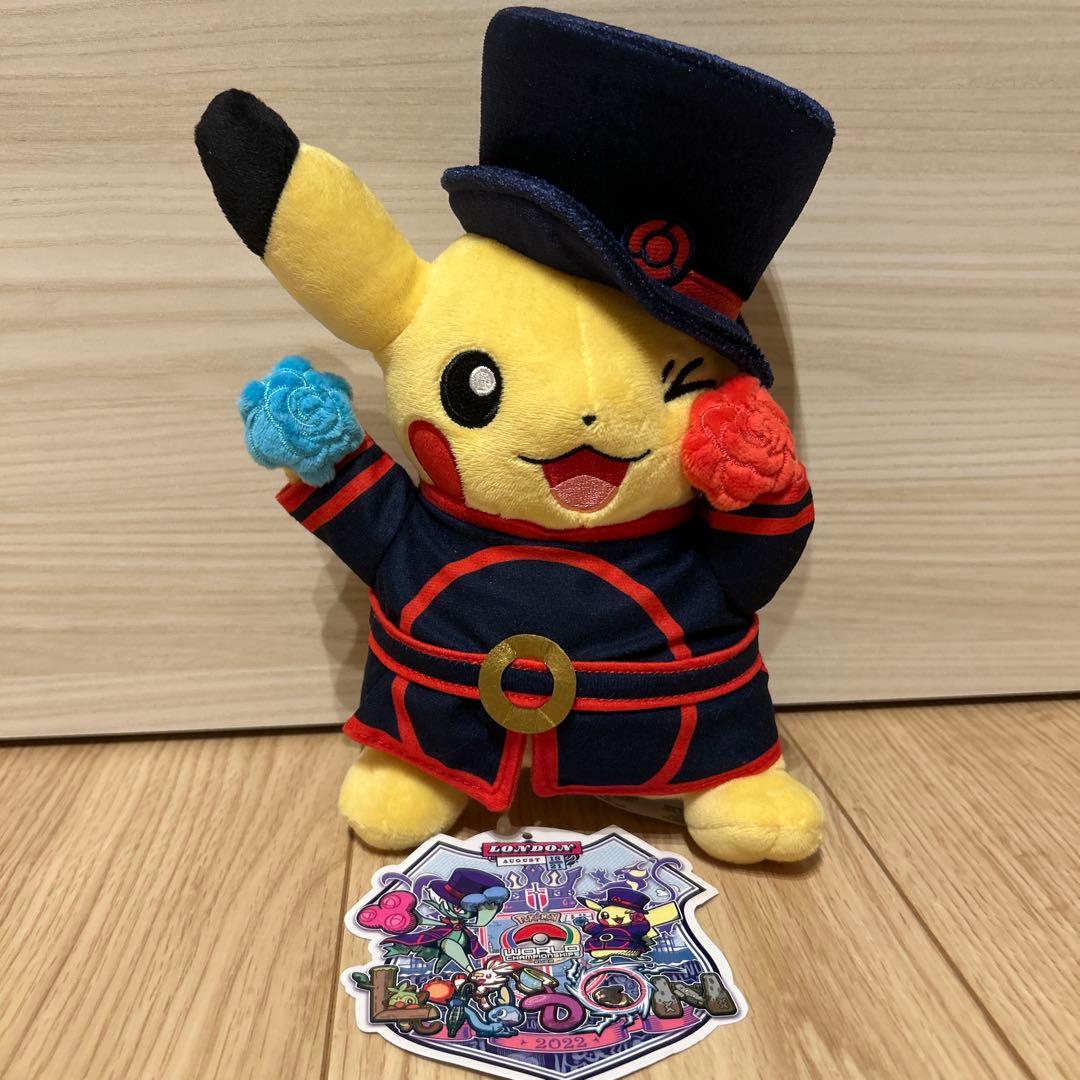ポケモンセンター WCS 2022 ロンドン ピカチュウ ぬいぐるみ