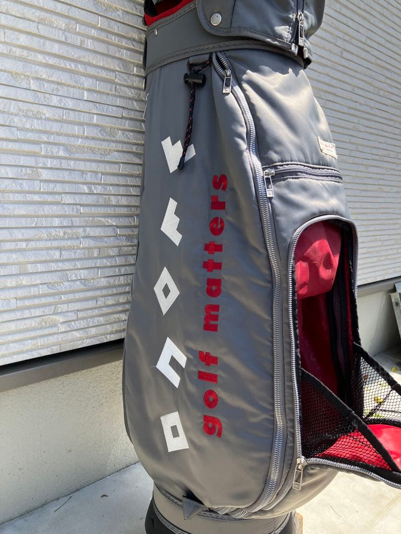 martin⭐︎オノフONOFFグレー キャディバッグ 収納ポケット付き