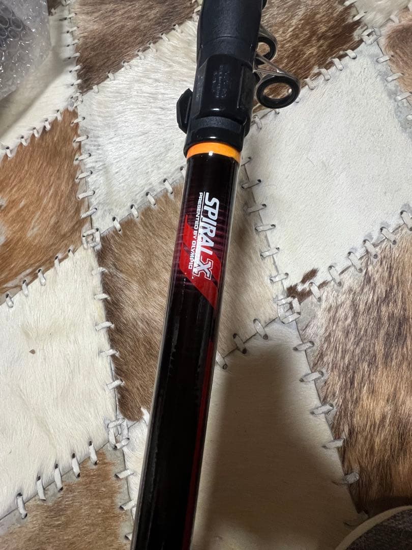 SPIRALS S 磯竿 黒/赤 約180cm