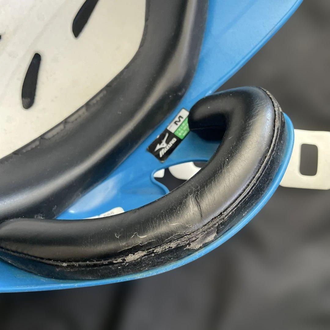 大人　ソフトボール用　Mizuno とSSK バッター用ヘルメットセット　ブルー