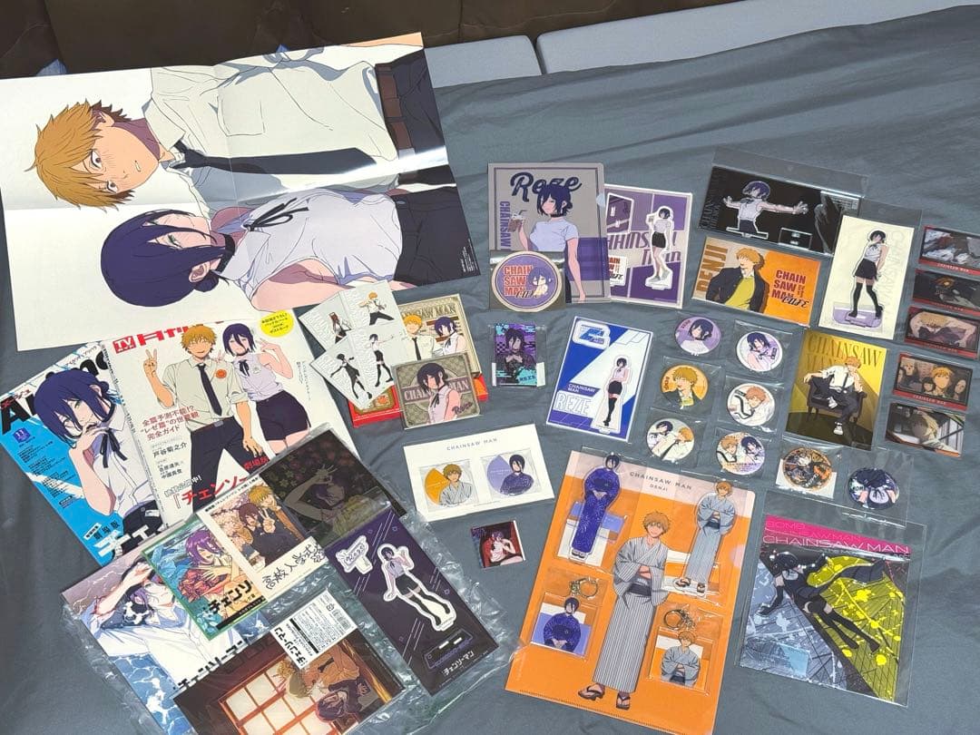 チェンソーマン レゼ篇 レゼ アクリルスタンド 缶バッジ 雑誌 特典 まとめ売り