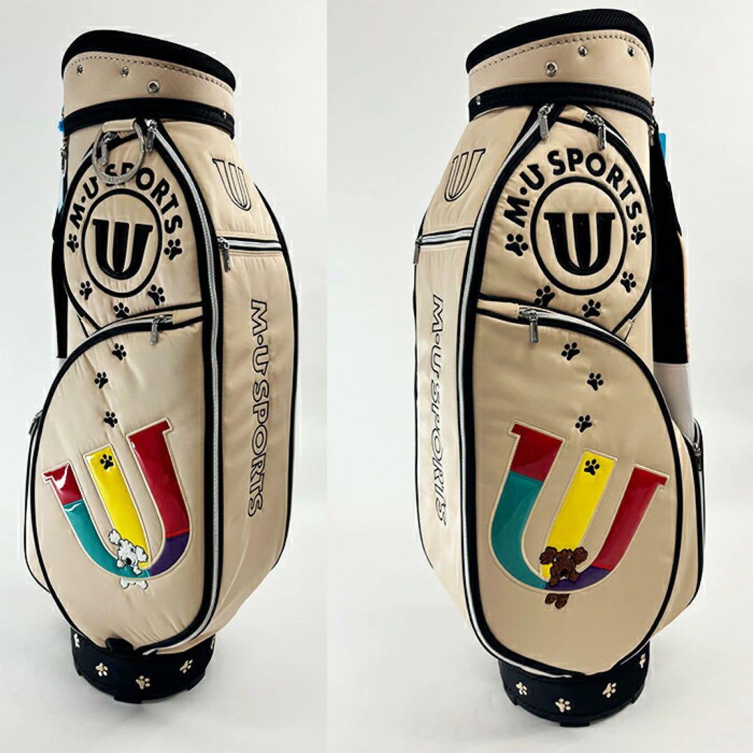 【新品】MUスポーツ 703R6152 キャディバッグ ベージュ