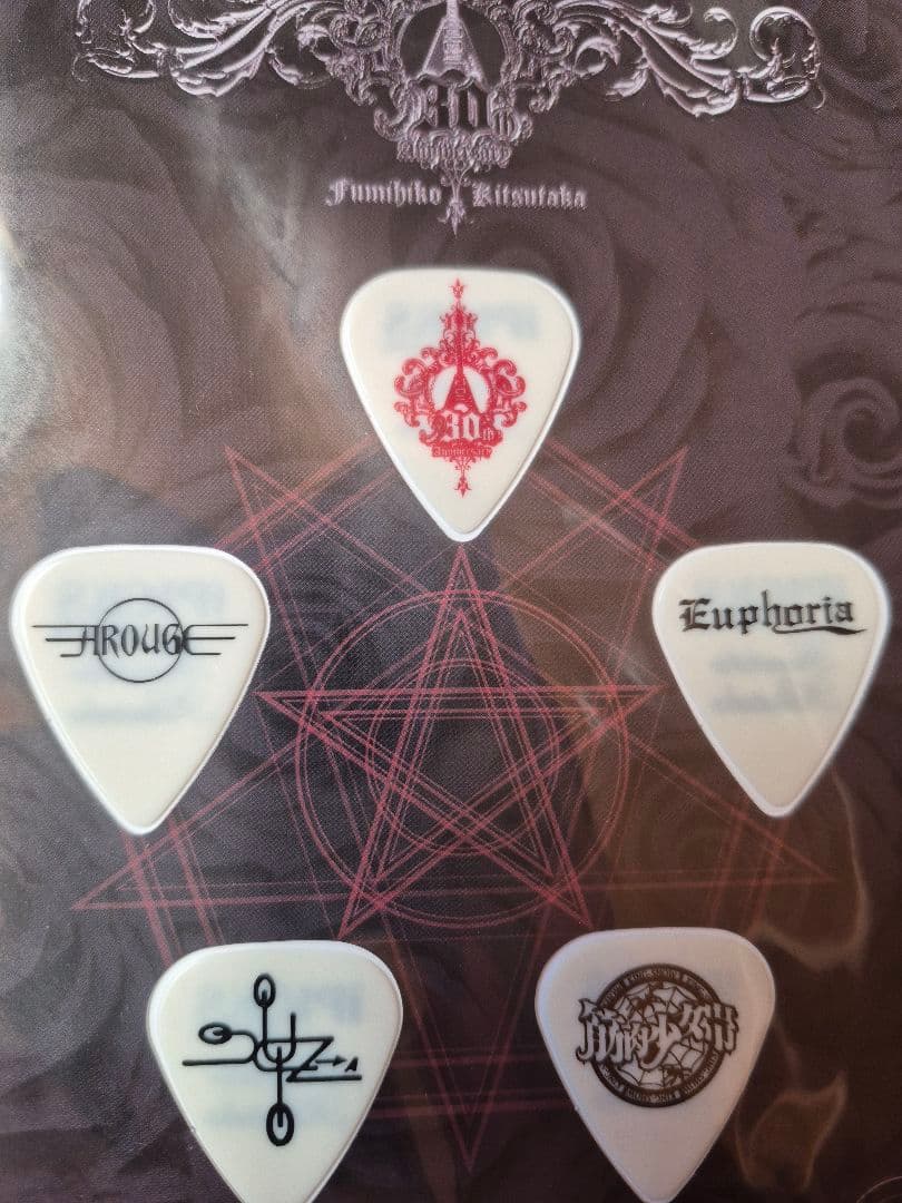 筋肉少女帯☆橘高文彦☆ギターピック 5枚セット