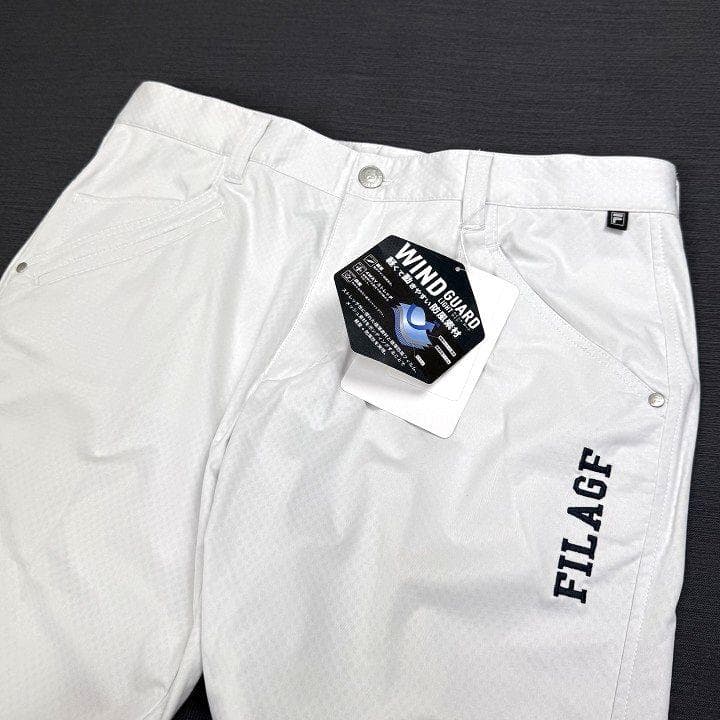 新品フィラ ゴルフ 上下セット 4WAYストレッチ ライトボンディング 白 3L