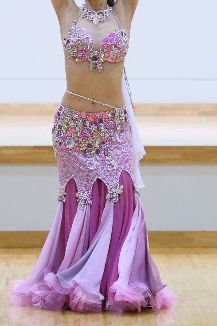 Irina ベリーダンス衣装　モーブピンク