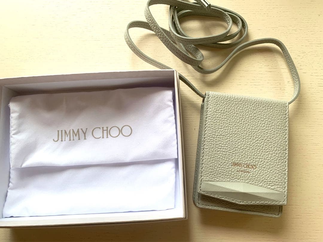 新品未使用★JIMMY CHOO★グレーショルダーバッグ付きトランプ/完品