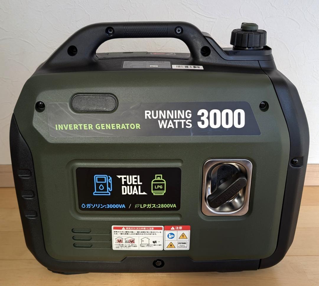 【美品】EENOUR 発電機 DK3000iSDF LPガス・ガソリン両用