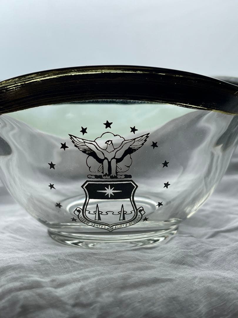 USA airforce academy アメリカ空軍養成学校ビンテージガラス