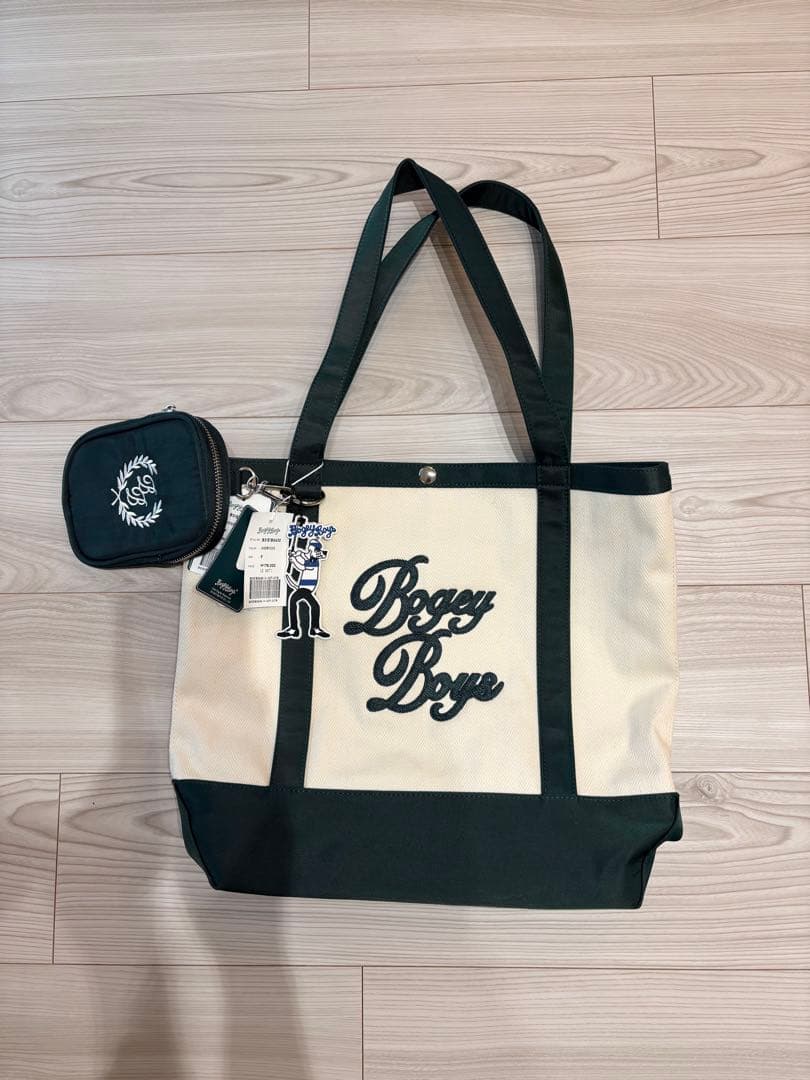 Bogey Boy トートバッグ アイボリー・グリーン