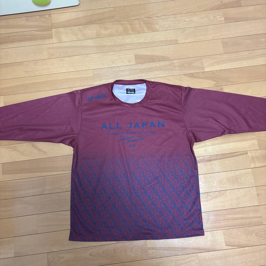 YONEX ソフトテニス伊勢全国選抜限定ロングTシャツ