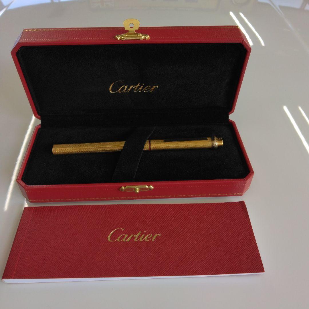 美品＊Cartierボールペンヴィテージゴールドスリーカラー取扱説明送料込み