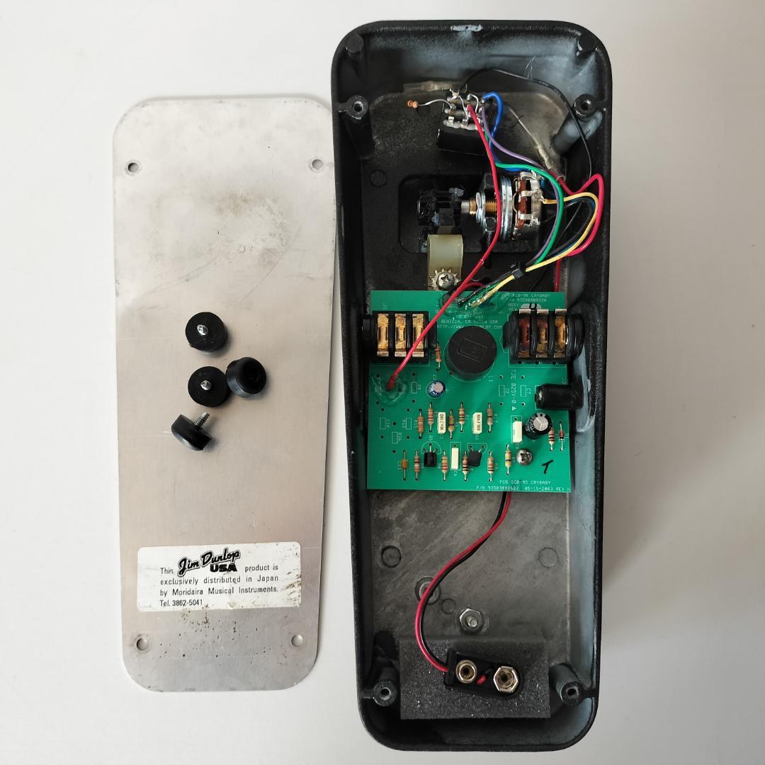 CRY BABY GCB-95トゥルーバイパス化 Blue LEDモディファイ