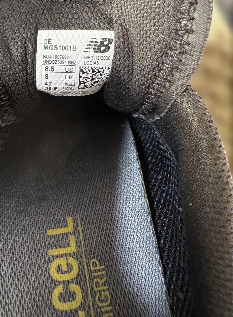 new balance BOA スパイクレスゴルフシューズ グレー/黒26.5