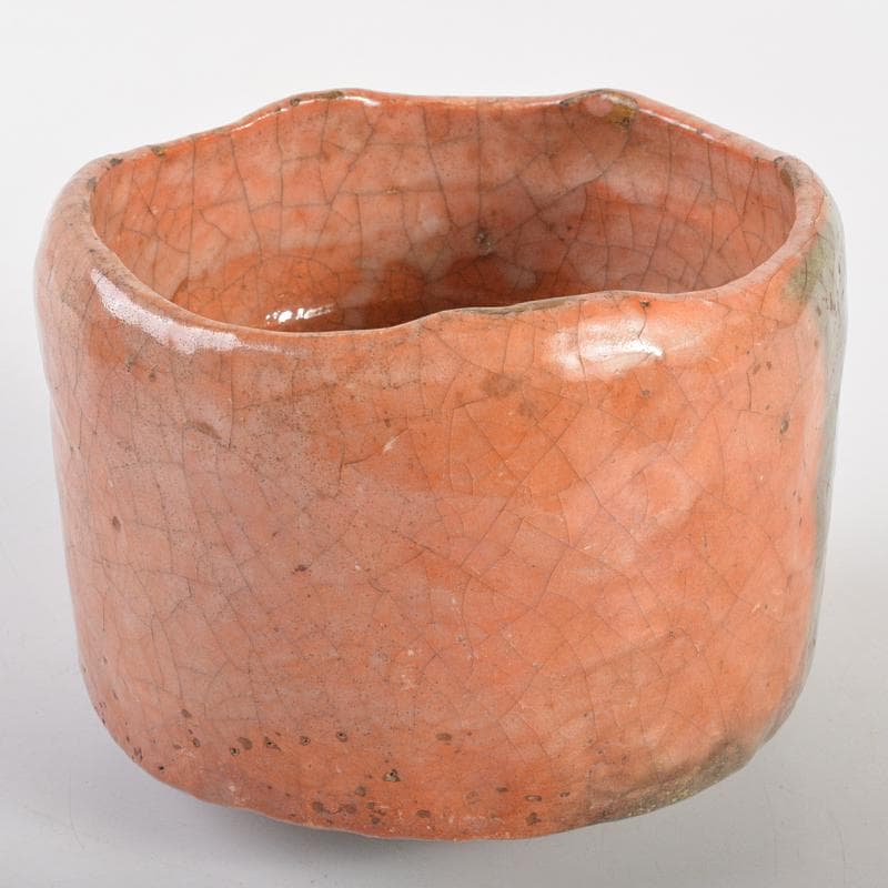 茶道具　楽吉左衛門　赤筒楽茶碗　共箱　M　R7086