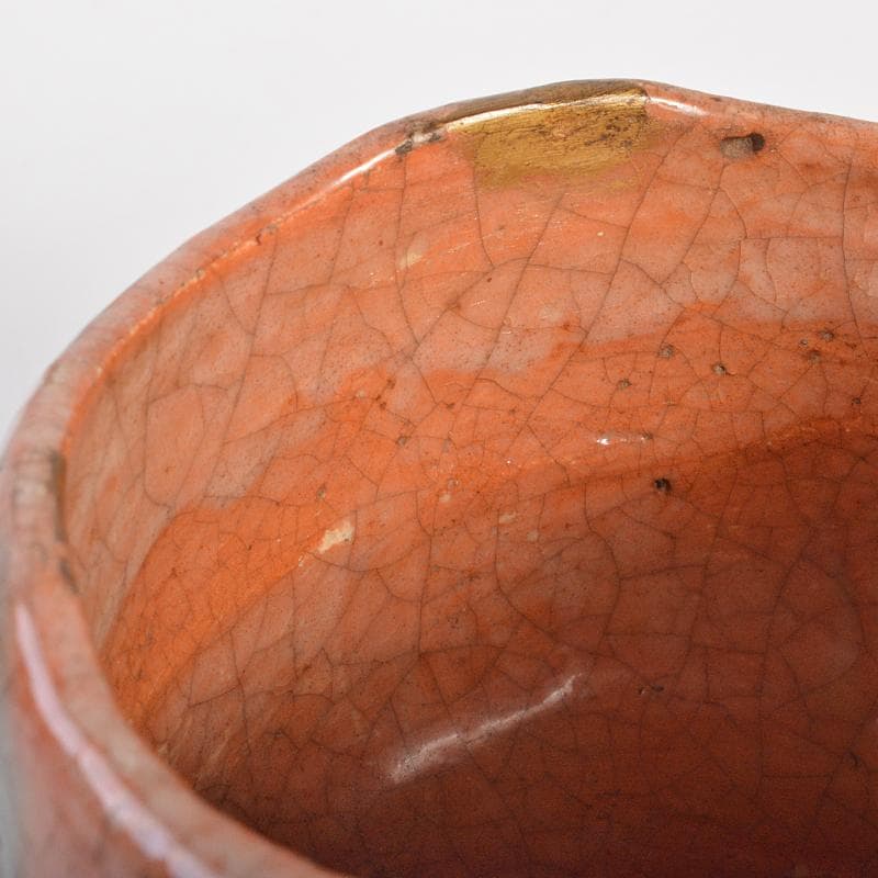 茶道具　楽吉左衛門　赤筒楽茶碗　共箱　M　R7086