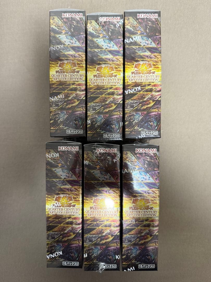遊戯王 QUARTER CENTURY ART COLLECTION 6Box