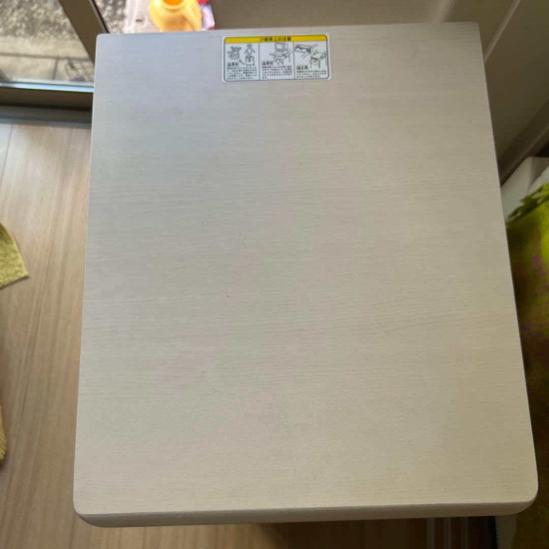 美品　勉強机のサイドワゴン　高さ調整可能　シックな色