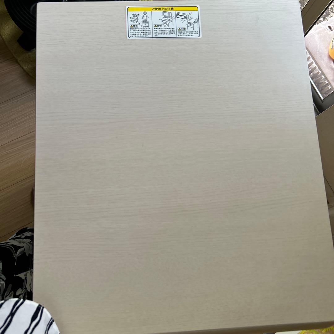 美品　勉強机のサイドワゴン　高さ調整可能　シックな色