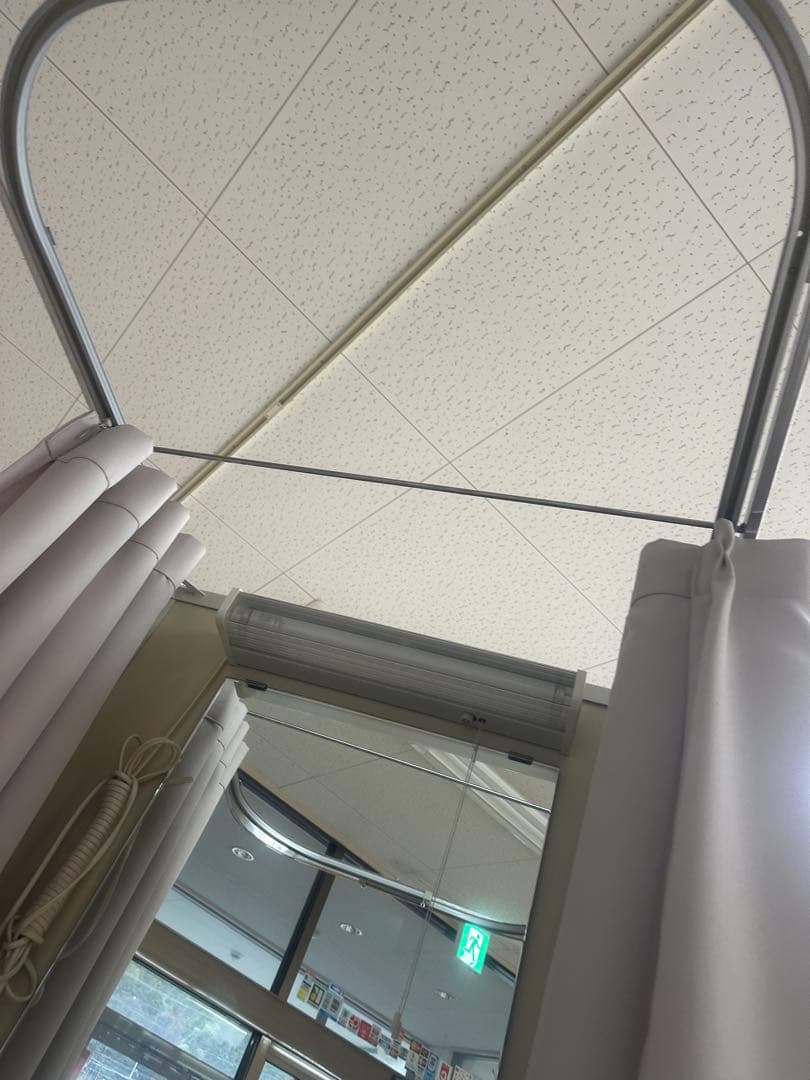 店舗用 試着室 フィッティングルーム キャスター付きカーテン式 閉店処分 業務用