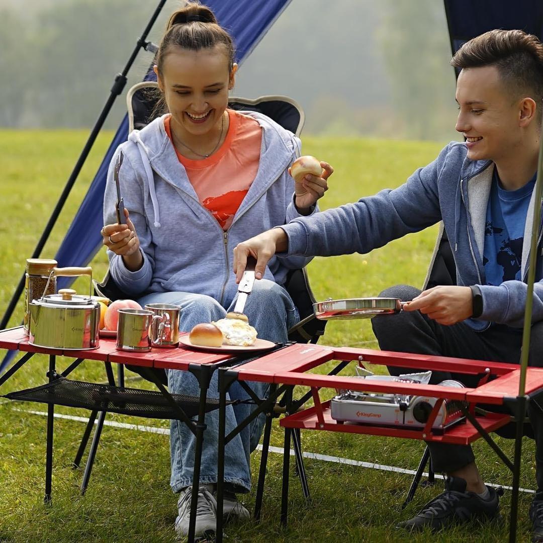 【新品】 キャンプテーブル BBQ テーブル アウトドア 2way コンロ