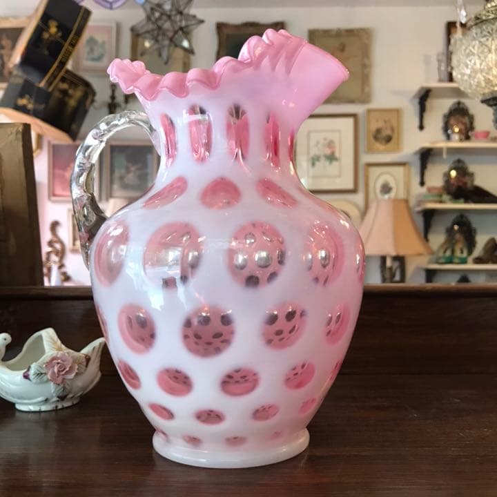 スペシャル！40s〜クランベリーオパールセントドットピッチャーFenton