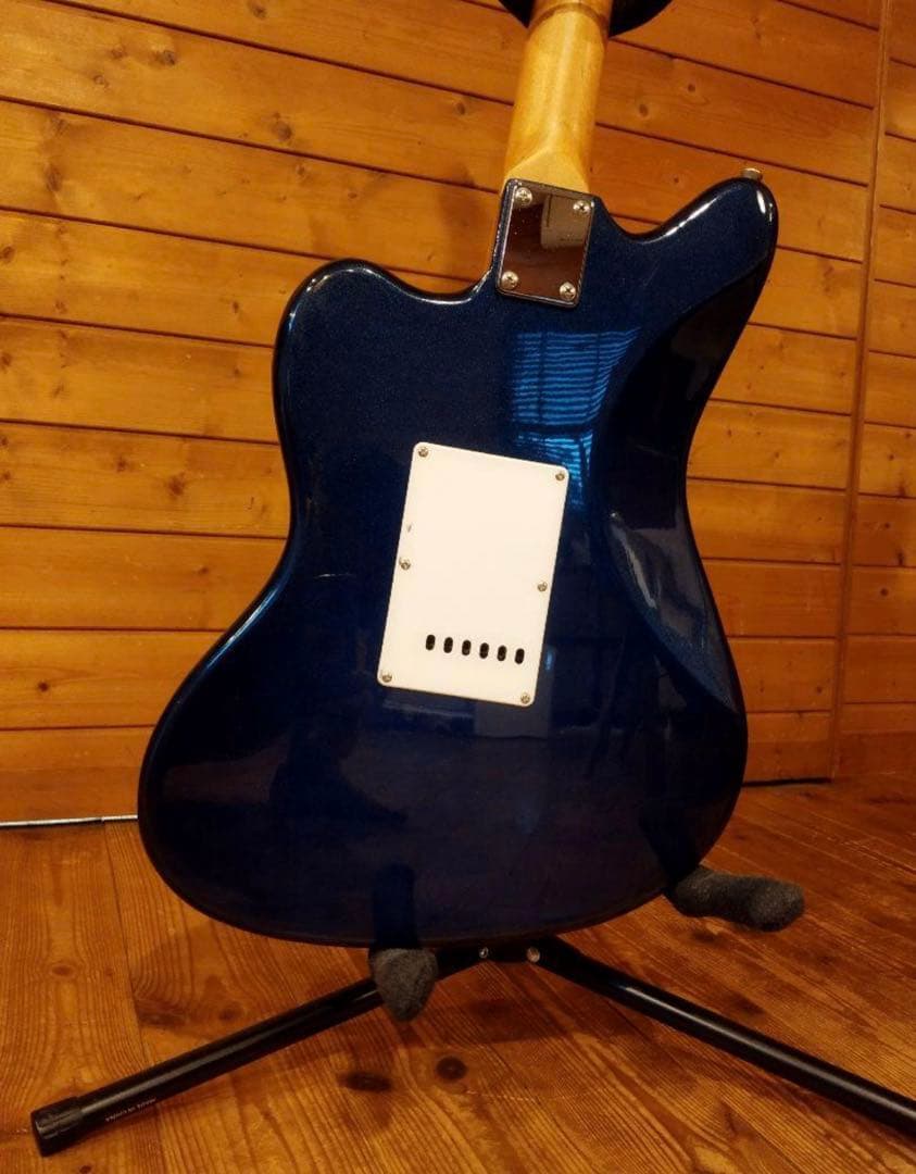 エレキギター 青 シングルコイル