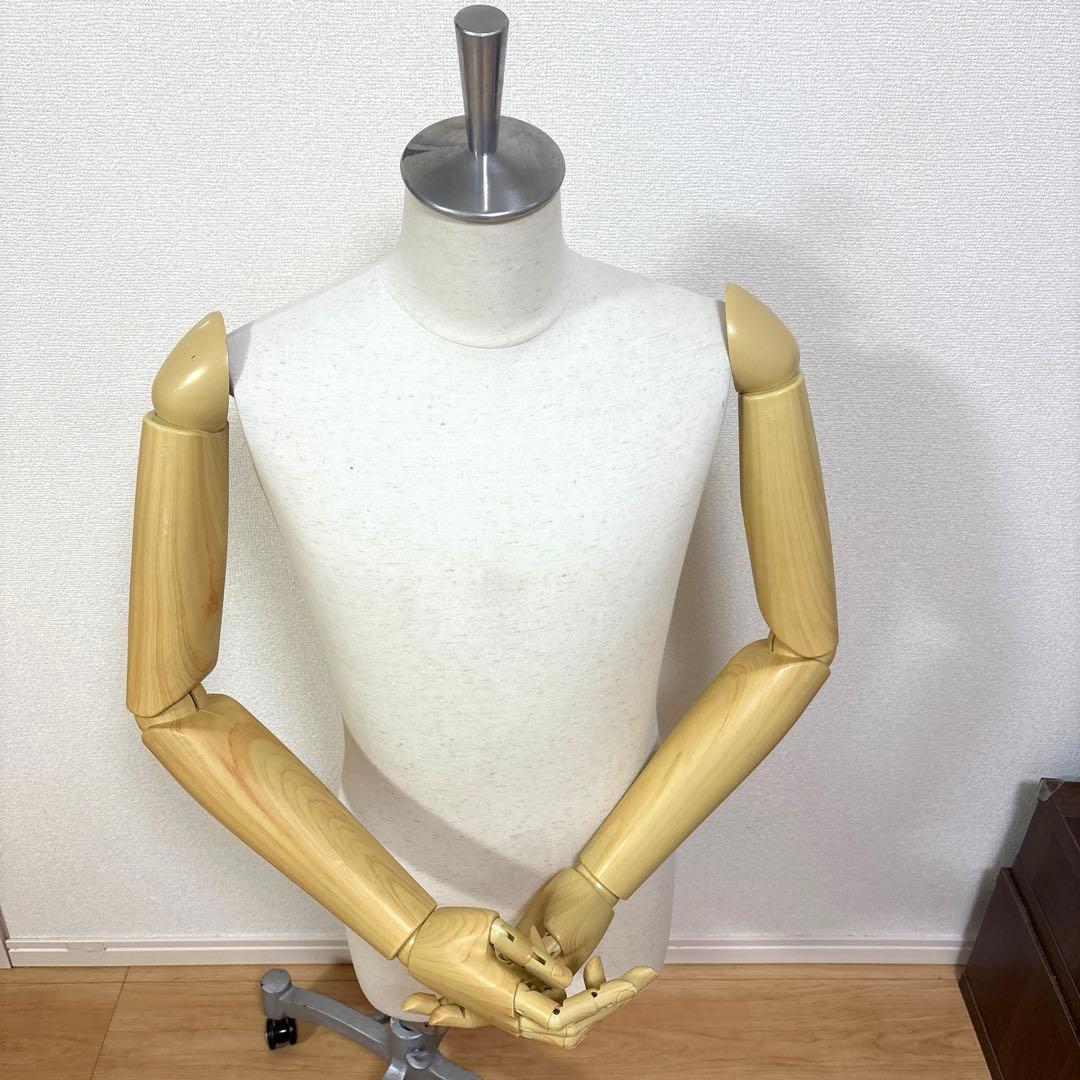 布製メンズトルソー Rebody　マネキン　腕可動式