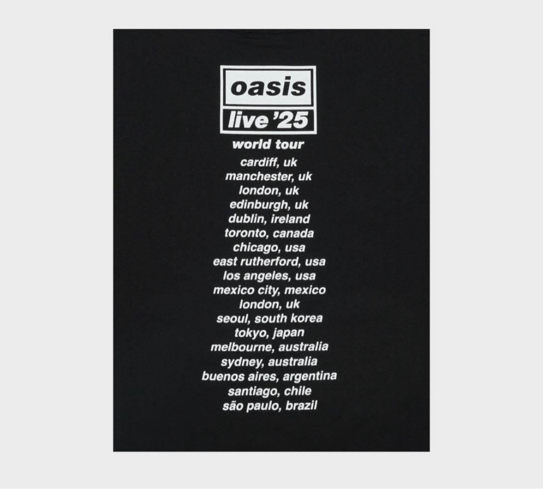 oasis 25 Tシャツ XL 黒