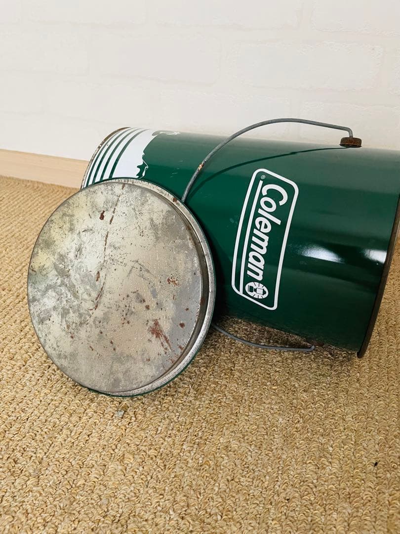 コカコーラ コールマン ペール　缶 緑 Coleman ノベルティ 非売品