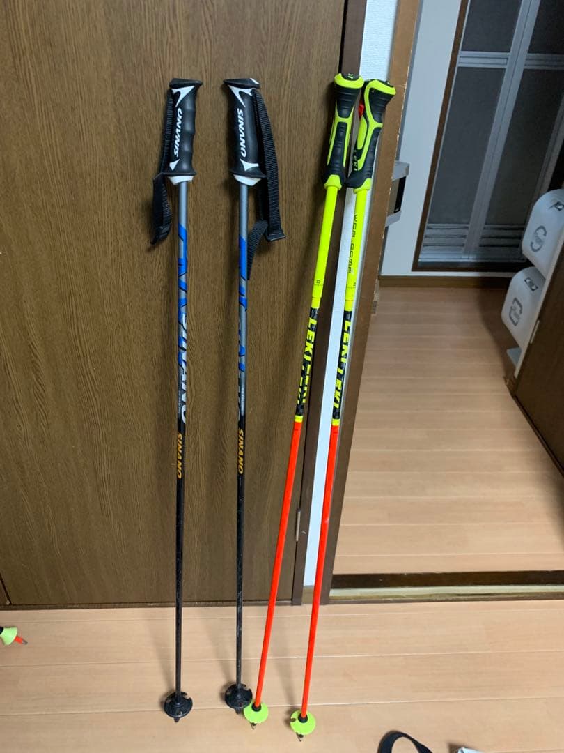 LEKI WC COMP スキー用ストック　117cm ＋sinano ストック