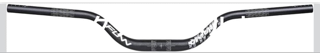 Funn アップターンハンドルMTBとBMXバイク用 (75mm上昇、ブラック)