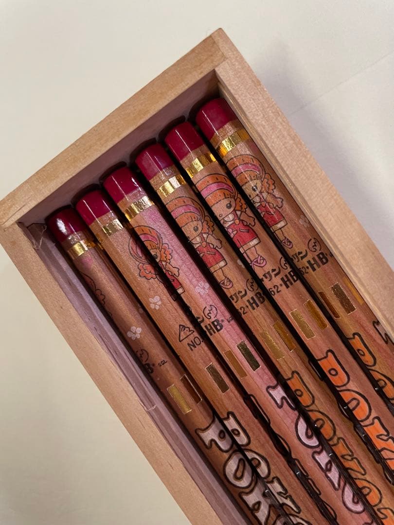 昭和レトロ鉛筆　木箱入り　ビンテージ 鉛筆　HB