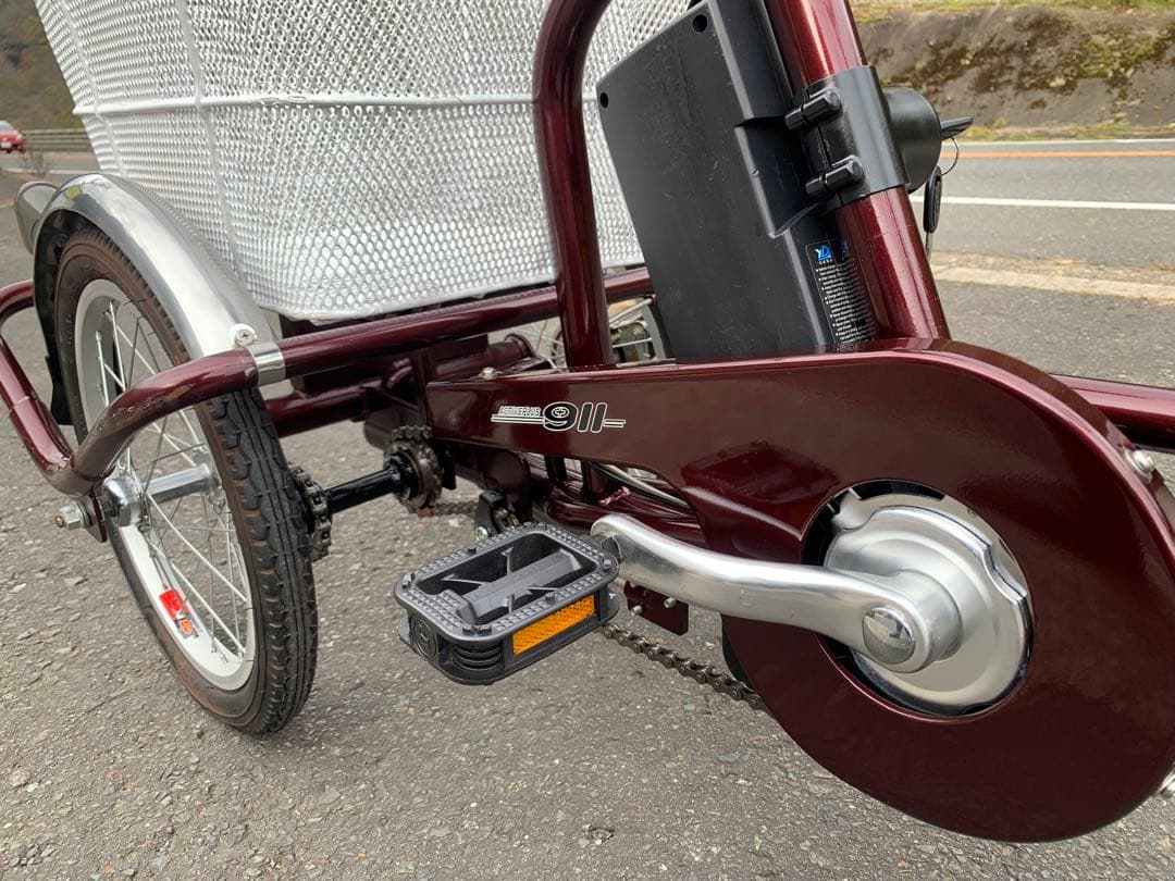 【動作確認済】送料無料 電動アシスト三輪自転車 5.8Ah 20-16インチ