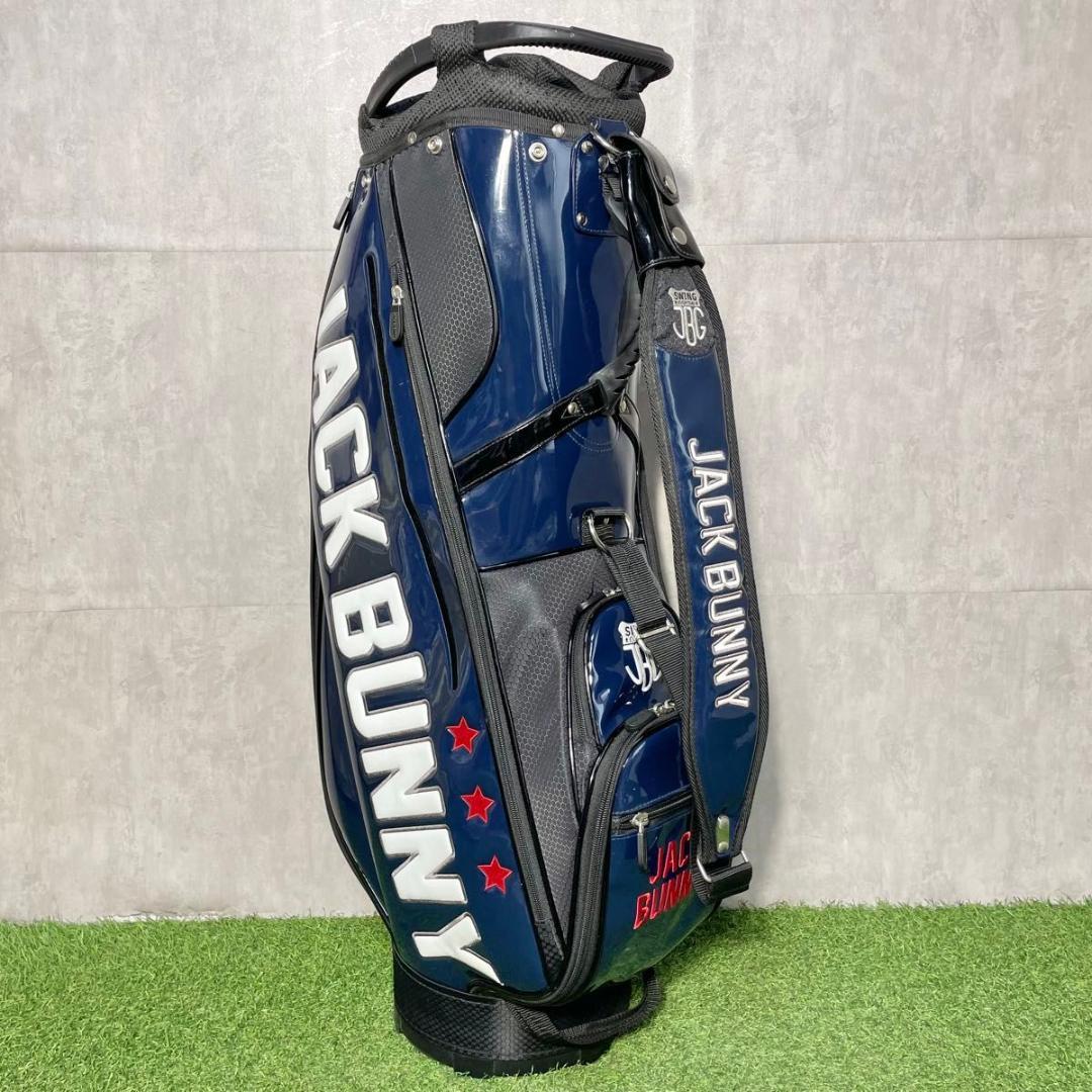 JACK BUNNY ジャックバニー キャディバッグ ゴルフバッグ ネイビー