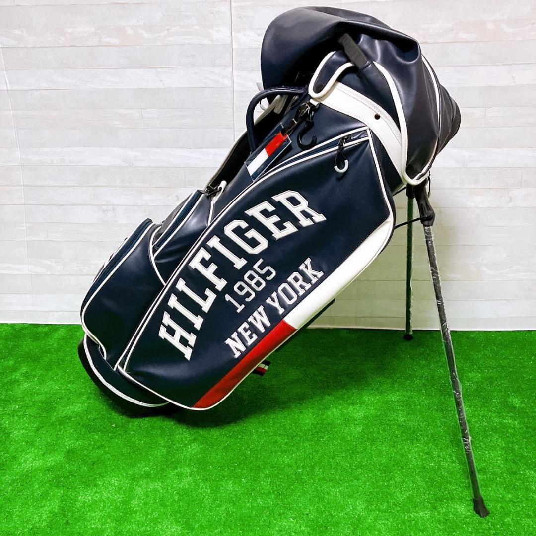 【極美品】トミーヒルフィガー ゴルフキャディバッグ 9型 ネイビー 2022年製