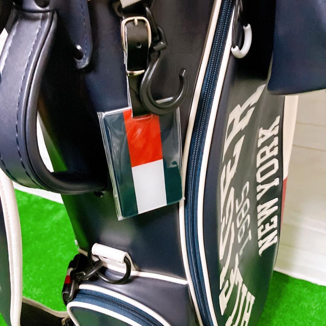 【極美品】トミーヒルフィガー ゴルフキャディバッグ 9型 ネイビー 2022年製