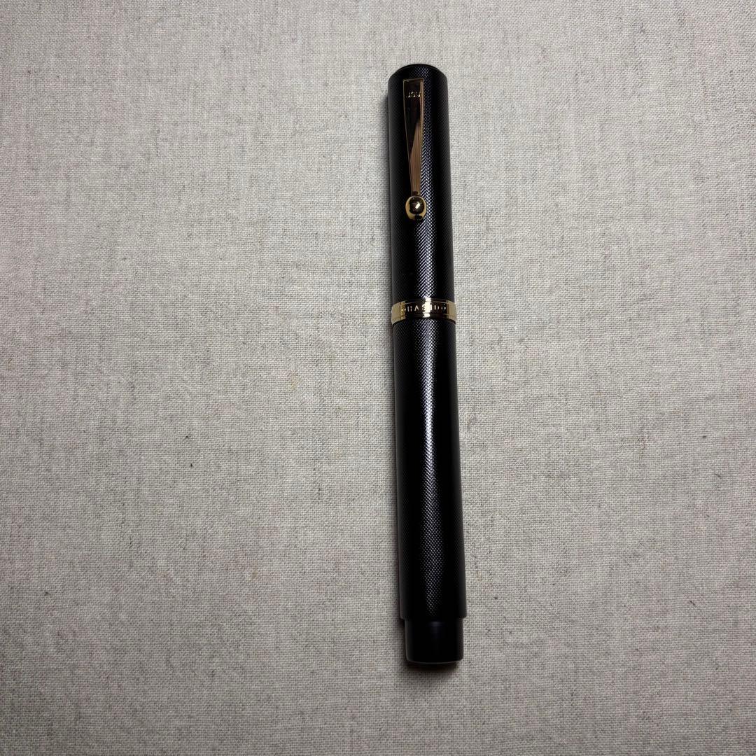 【美品】OHASIDO 手作り万年筆の大橋堂J.S.U 14K エボナイト製