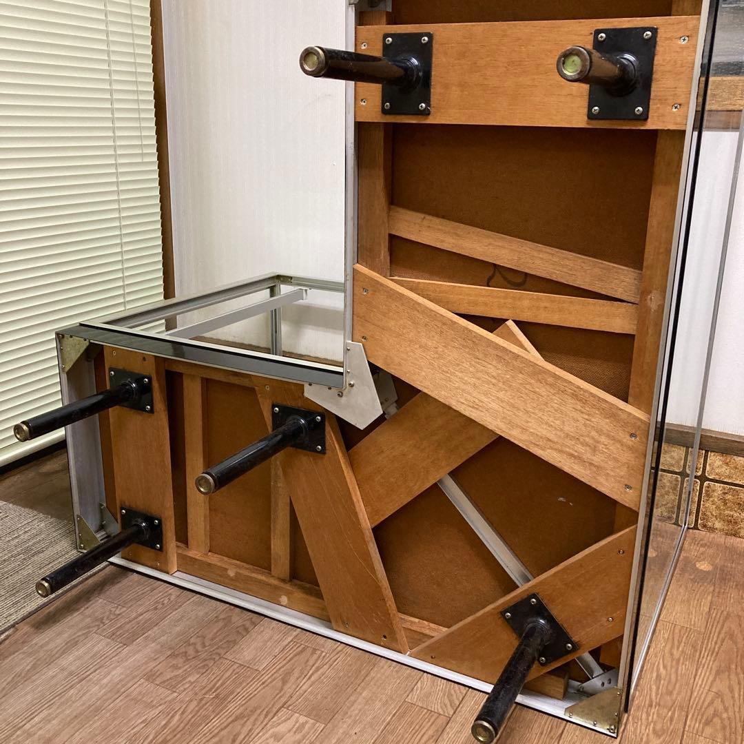 カウンターショーケース ガラスケース Ｌ字型良品 106×106×92×45cm