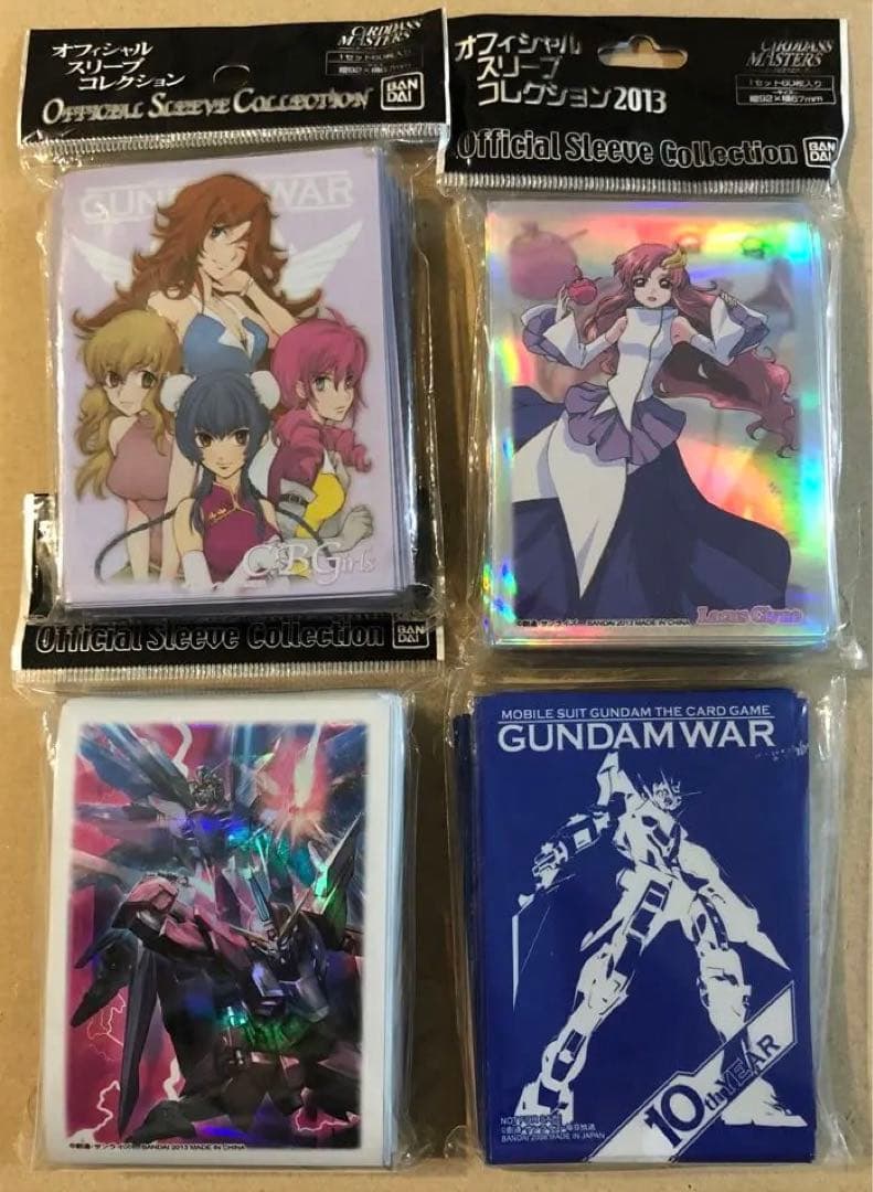 ガンダムウォー　スリーブ　4点セット　ラクス　フリーダム　ジャスティス　OO