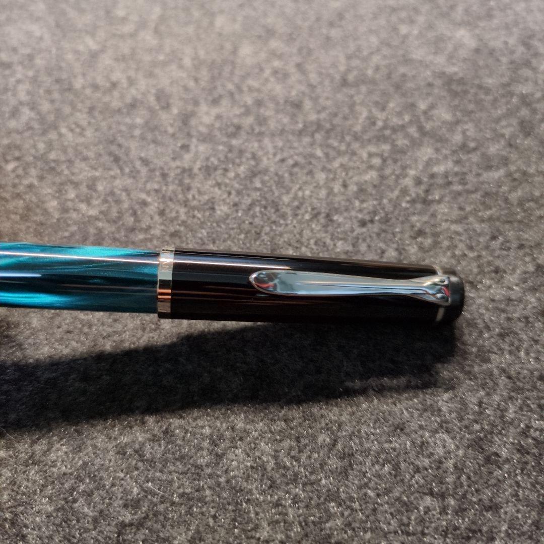 Pelikan 万年筆 m205 ペトロールマーブル EF インク付き